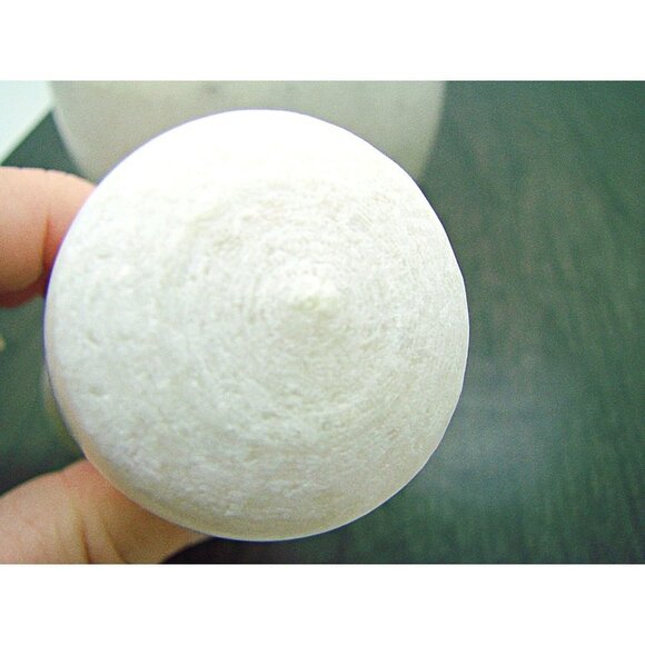 Small Mortar And Pestle Set Natural Stone Classic White Gray Marble 4x3" Herbs - Picture 3 of 9